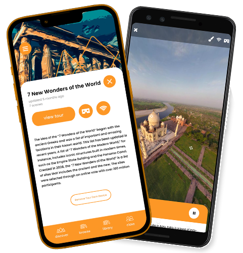 two mobile phones running ExpeditionsPro
